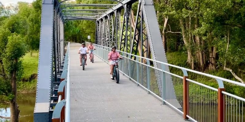 kidsbucketlist.com.au - Northern Rivers Rail Trail Premium Cruiser E Bike Hire - 3